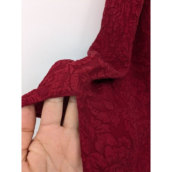 Vintage Y2K Express 100% Silk Floral Textured Tank Top Women Size M Whimsigoth - Picture 7 of 9